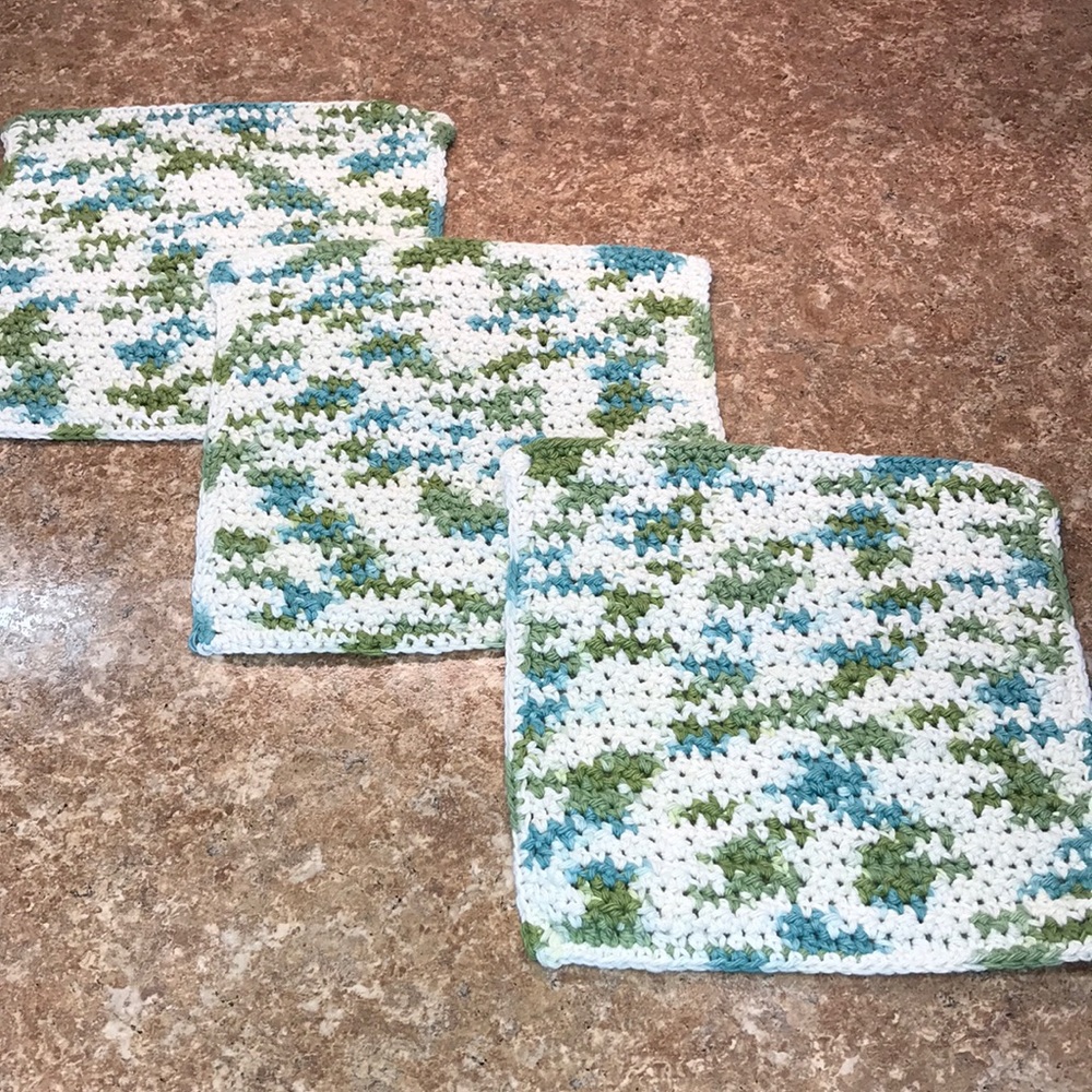 Crochet Dishcloth Set